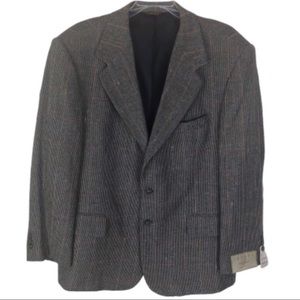 Savane Indigo Tweed Sport Coat Blue Gray 42R NWT